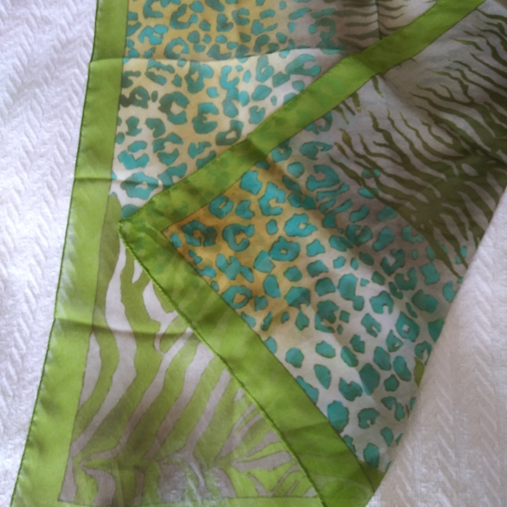 Animal Leopard Tiger Zebra Jungle Print Scarf